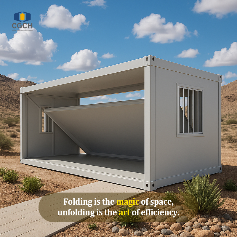 Magic Z Folding container house| Save 70% of space when folded